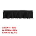 thumbnail image 3 of Chmadoxn Solid Color Wraparound Elastic Bed Skirt Stretchy Built-in Bed Apron bed apron, 3 of 9