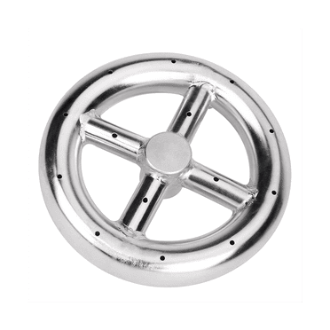 6 Inch Round Fire Pit Burner Ring for Natural Gas & Propane Fire Pit Fireplace Fire Pit Burner for Indoor & Outdoor