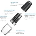 thumbnail image 3 of Gravity Electric Salt Ginder Pepper Grinder, Automatic Pepper and Salt Mill Grinder Battery-Operated with Adjustable Coarseness, LED Light, One Hand Operated, 3 of 9