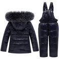 thumbnail image 2 of Kids Winter Puffer Jacket and Snow Pants 2-Piece Snowsuit Skisuit Set, 2 of 6