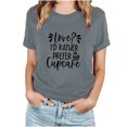 thumbnail image 2 of Valentines Day Gifts T-shirt à Manches Courtes à Col Rond pour Femme, 2 of 8