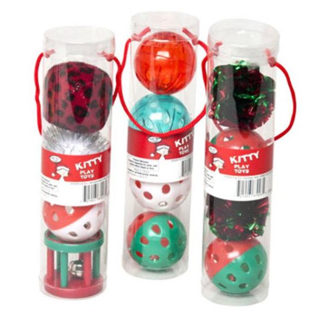 DDI 2319489 Balles Jouets pour Chat - Lot de 4 Pcs de 60