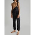 thumbnail image 2 of SUNSIOM Combinaison Longue en Denim pour Femmes, Décontractée, à Bretelles Spaghetti, Pantalon à Jambes Larges, Barboteuse d'Été Ample, Salopette à Bavette, 2 of 6