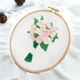 thumbnail image 2 of Cross Stitch Full Range of Embroidery Cross Stitch Stamped Embroidery Cloth With Floral Kit, 2 of 2
