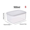 thumbnail image 3 of Oleegame 2PC Kids Snack Boxes For School Kitchen Refrigerator Organizer Refrigerator Airtight Storage Box With Lid Food Container, 3 of 9