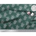 thumbnail image 2 of Soimoi Moss Georgette Fabric Turtle Block Fabric Prints by Yard 42 Inch Wide, 2 of 3
