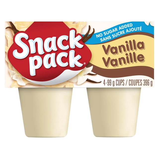 Snack Pack® No Sugar Added Vanilla Pudding Cups