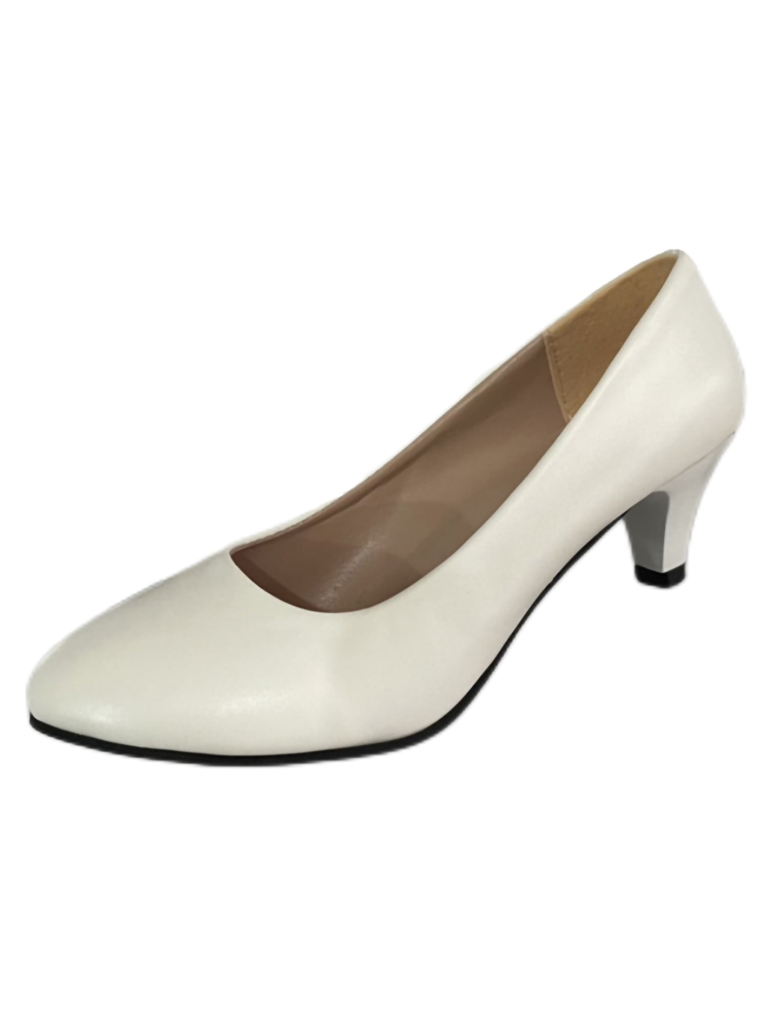 UKAP Escarpins à Talons Hauts pour Femmes à Bout Pointu, Chaussures à Enfiler, Escarpins pour Fête, Robe, Blanc 6