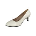 thumbnail image 1 of UKAP Escarpins à Talons Hauts pour Femmes à Bout Pointu, Chaussures à Enfiler, Escarpins pour Fête, Robe, Blanc 5, 1 of 3