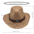 thumbnail image 2 of Cowboy Hat For Women And Men With Decorative Hollow Western Cowboy Hat, 2 of 2