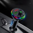 thumbnail image 1 of Danhjin Wireless Charging Bluetooth Transmitter for Car 7 Color Led Bluetooth Car Adapter With 5V3.1A Charging Handsfree Car Kit Rotatable Portable, 1 of 9