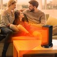 thumbnail image 2 of Ceramic Space Heater With Adjustable Thermostat 1200 Watt Fast Heating For Home Office Use, 2 of 9