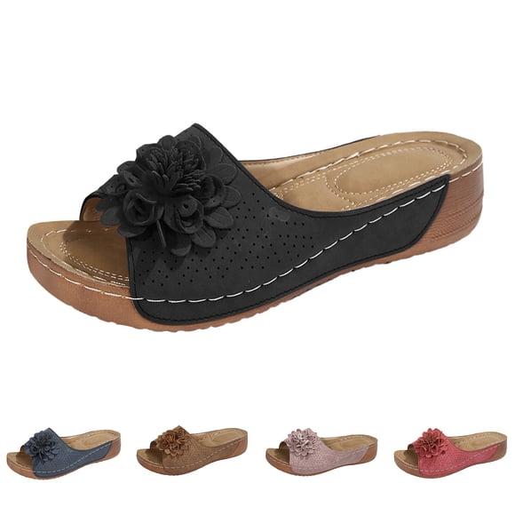 Sandales Compensées à Plateforme pour Femmes, Paillettes, Bout Ouvert, Mode, Aguichant, Pantoufle à Paillettes, Légères, Été, Fête, Bal, Chaussures, Or, Taille 8,5