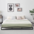 thumbnail image 4 of Low Profile Metal Bed Frame, 6 inch Heavy Duty Metal Platform Bed Frame, 4 of 9
