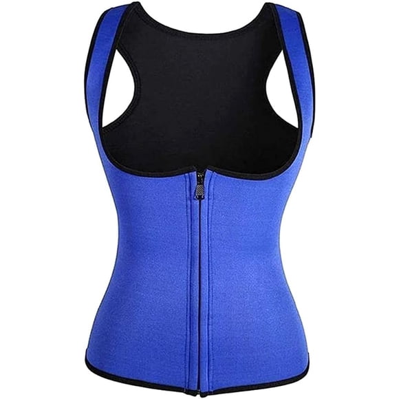 Nouveau Gilet Corset Chaud Gaine D\'entraînement Physique pour Femmes Entraîneur de Taille Entraînement Hauts Amincissants pour Femmes Gilet de Sport à Fermeture à Glissière