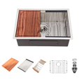 thumbnail image 2 of 27 Inch Undermount Workstation Kitchen Sink Beslend Stainless Steel Single Bowl 16 Gauge 10 Inch Deep Kitchen Sink, 2 of 10