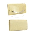 thumbnail image 4 of EeaseCA Sac de Soirée Sac à Main Mariage Fête Sac à Message Pochette Sac à Main Sac à Chaîne Simple pour Femmes Dames (Doré), 4 of 8
