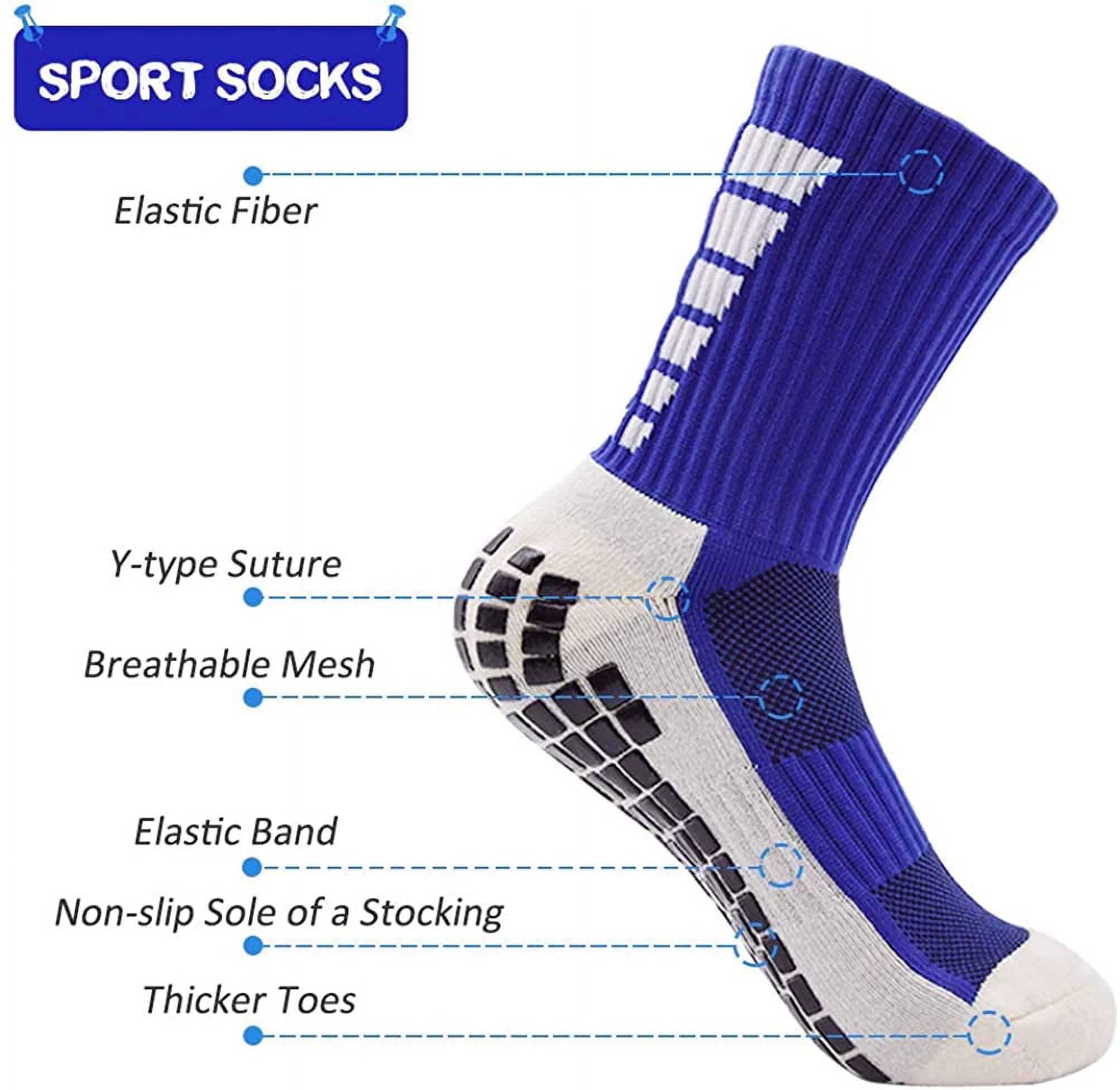 3 Pairs Non Slip Hospital Socks, Anti Slip Non Skid Slipper Hospital Socks with grips for Adults Men Women Elderly