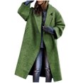 thumbnail image 2 of Jienlioq Winter Jackets Women Jackets Clearance Plus Size Fall Straight Cardigan Button Pocket Coat, 2 of 6