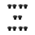 thumbnail image 1 of maskred 2 Pcs M10x1.25 Rétroviseurs Filetage Vis Boulons Bouchon Trou Noir Positif 10mm 5Set, 1 of 6
