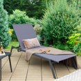 thumbnail image 3 of Gymax Lot de 2 Chaises Longues de Patio Réglables à 6 Positions, Chaise Inclinable d'Extérieur pour le Bord de la Piscine, 3 of 10
