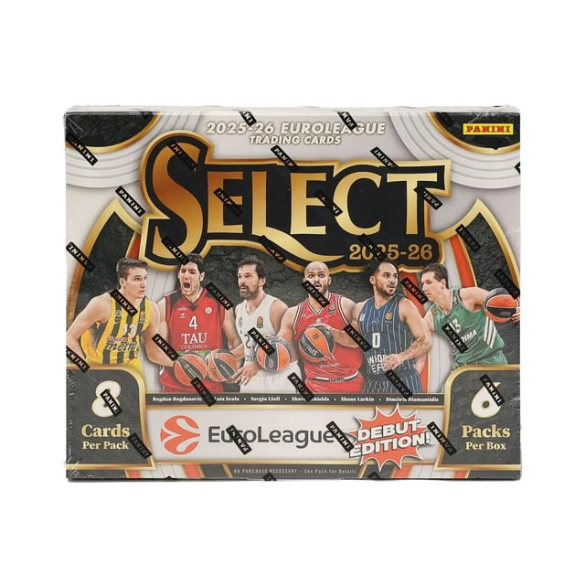 2026 Panini Select EuroLeague Basketball Passe-Temps Box