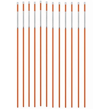 Marqueurs Réfléchissants pour Allée 48 Pouces avec Capuchons Métalliques, Quantités et Couleurs Multiples (36, Orange)