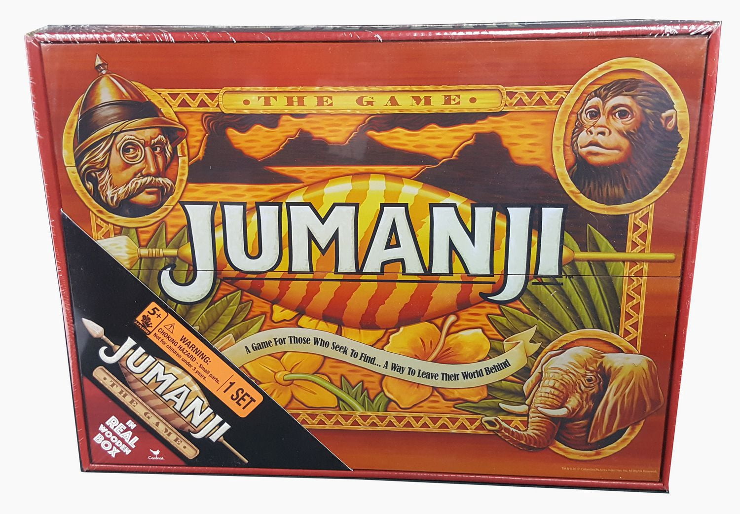 Jumanji Board Game in Wooden Case, Exclusivité Walmart