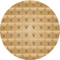 thumbnail image 1 of Ahgly Company Tapis Rond Lavable en Machine Intérieur Transitionnel Jaune Orange, 8 Pieds Rond, 1 of 7