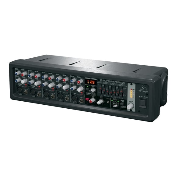 Behringer Europower PMP550M - Mixeur Analogique avec DSP FX - Alimenté - 5 Canaux - 500 Watts - Montable en Rack