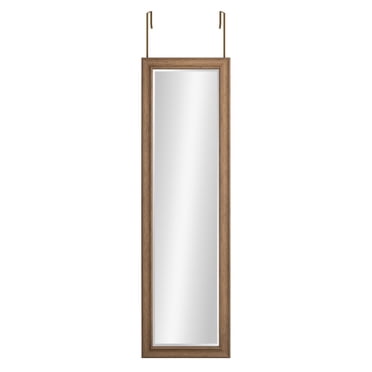 Mainstays Crandall Classic Bevel Mirror with Hangers.  Full Length Mirror 15.50 x 51.50 in. Has Frame.  Autumn Husk Finish.