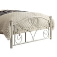 thumbnail image 4 of Homelegance Pallina Full Size Metal Platform Bed Frame with Headboard, White, 4 of 6