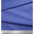 thumbnail image 2 of Soimoi polyester Crepe Fabric Stripe & Leaves Artistic Decor Fabric Printed Yard 52 Inch Wide, 2 of 3