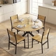 thumbnail image 2 of HOMCOM 39" Round Kitchen Table, Dining Table for Small Spaces, Steel Leg, 2 of 10