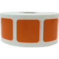 thumbnail image 1 of Autocollants Carrés Orange 1 Pouces Carré Lot de 500, 1 of 1