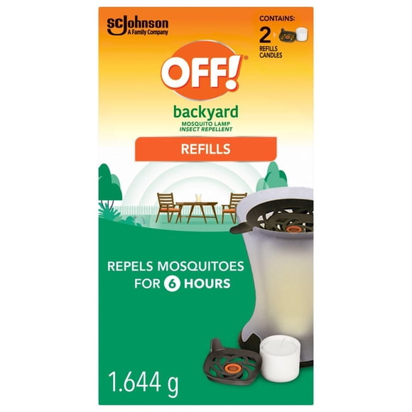 OFF! Backyard Insect and Mosquito Repellent Lamp Refills, 2 Diffuser Refills
