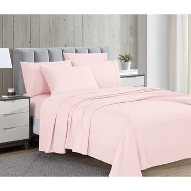Swift Home Luxury 6-Piece Sheet Set with Extra Pillow Case, King, Blush