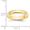 thumbnail image 3 of Bague Demi-Ronde 10KY 4 mm LTW Taille 4 Taille 4, 3 of 3