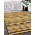 thumbnail image 2 of Ahgly Company Tapis d'Intérieur Carrés Abstraits Jaunes Abstraits pour Aire, 4 Pieds Carré, 2 of 6