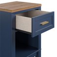 thumbnail image 2 of Ameriwood Home Armada Nightstand, Navy with Walnut top, 2 of 9