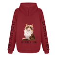 thumbnail image 4 of WEAIXIMIUNG Graphic Sweatshirts for Women Ms Popular Logo To The Letters Sleeve Hooded, 4 of 5