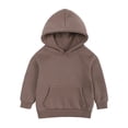 thumbnail image 1 of FAOWME Sweat à Capuche pour Garçons et Filles, Couleur Unie, 10-11 Ans, 1 of 7