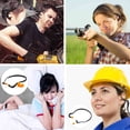 thumbnail image 4 of Paire de Bouchons d'Oreilles en silicone - Bouchons d'Oreilles de Tir Réutilisables Bouchons d'Oreilles Structuraux pour le Travail Chasse Bouchons d'Oreilles de Tir protection Auditive Réduction du Bruit Bouchons d'Oreilles pour Champ de Tir, 4 of 8
