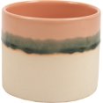 thumbnail image 1 of Set of 4 Metro Pink & Beige Reactive Glaze Ceramic Planter, 1 of 1