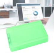 Hard Disk  Box, Non Slip Transparent Standard Size Wear  Perfect Fit ABS Drive Storage Case  for 3.5in HDD SSD Gray,White,Blue,Red,Green