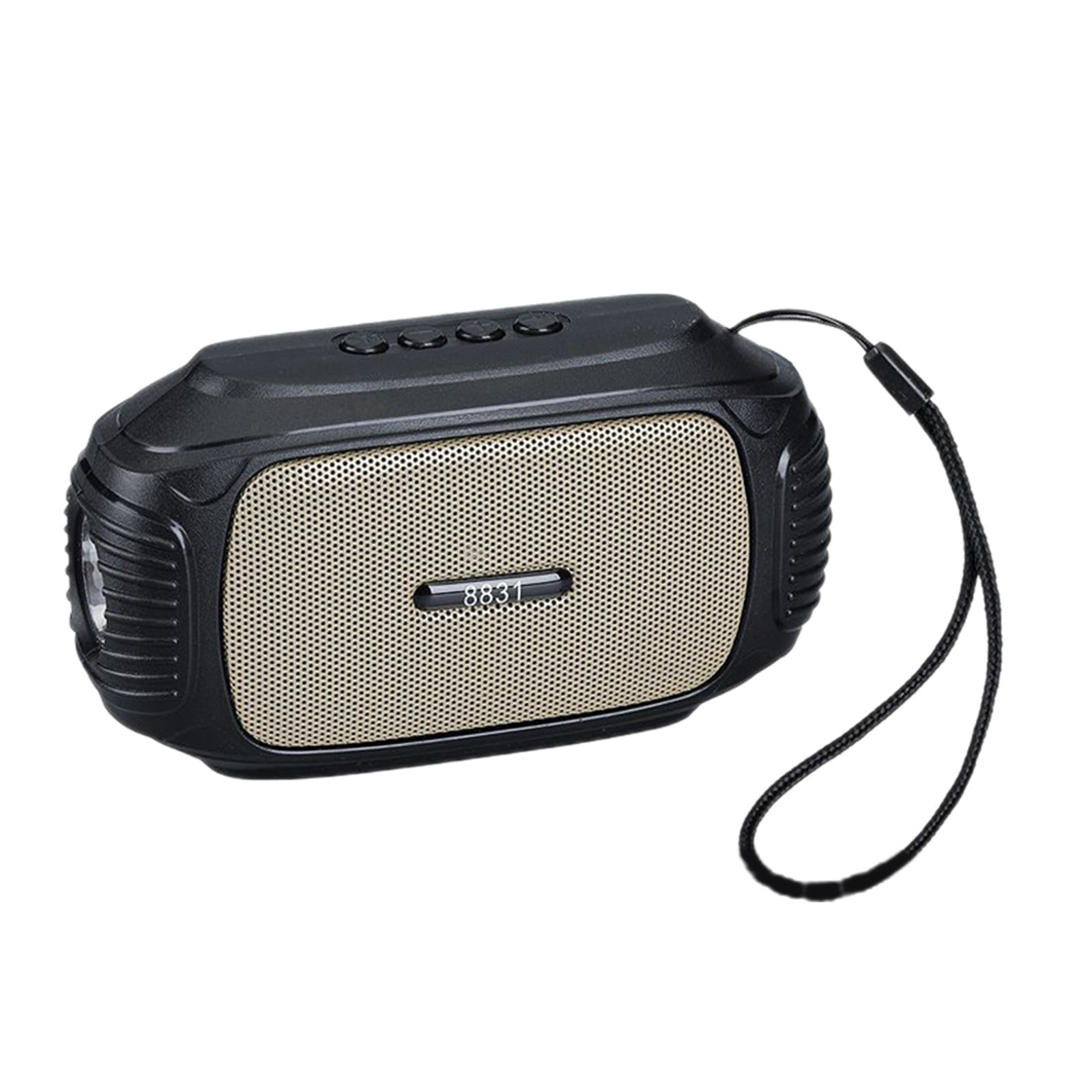 Portable Bluetooth Speaker with Mount Flashlight Card Slot and Backpack Pendant 5.1 Bluetooth 10 m Range 20 Hz–20 kHz Frequency