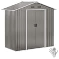thumbnail image 1 of Outsunny Remise de Jardin en Métal 6,5 X 3,5 Pi pour Rangement Extérieur, Gris, 1 of 9