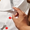 thumbnail image 4 of 2 Pieces Cufflinks for Men Suit Decors Shirts Decoration, Button Covers Men Gift Red, 4 of 8