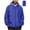 Blue, variant on Ohufall Mens Waterproof Rain Hooded Jackets Comfy Plus Size Hoodies Raincoats with Pockets Lightweight Long Sleeve Zipper Jackets with Storage Bags