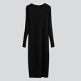 thumbnail image 1 of Dvkptbk Chandails pour Femmes Chandail pour Femmes Robe Tricotée Tricotée Robe Moulante à Manches Longues pour Femmes Jupe Portefeuille Moulante Vêtements en Liquidation, 1 of 7